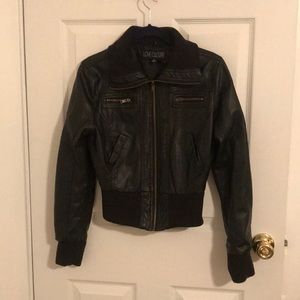 Faux leather jacket